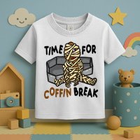 Time For Coffin Break Zombie Funny Toddler T-Shirt