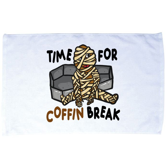 Time For Coffin Break Zombie Funny Microfiber Hand Towel