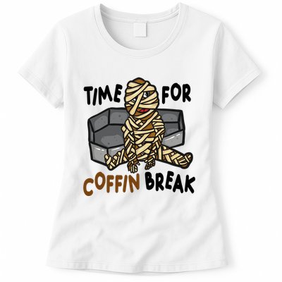 Time For Coffin Break Zombie Funny Womens T-Shirt