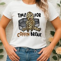 Time For Coffin Break Zombie Funny Womens T-Shirt
