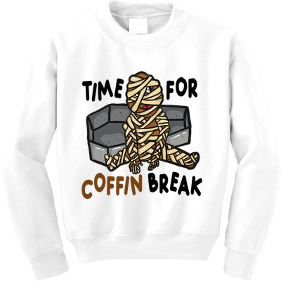 Time For Coffin Break Zombie Funny Kids Sweatshirt