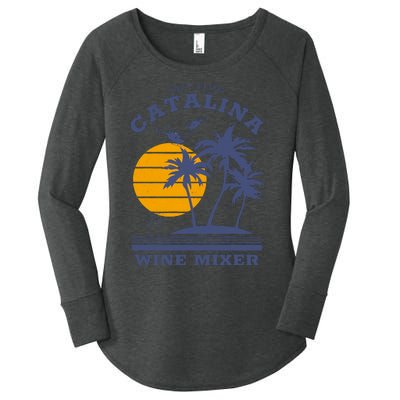 The Fcking Catalina Wine Mixer Women's Perfect Tri Tunic Long Sleeve Shirt