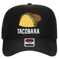 Tacobara Funny Capybara Tacos High Crown Mesh Back Trucker Hat