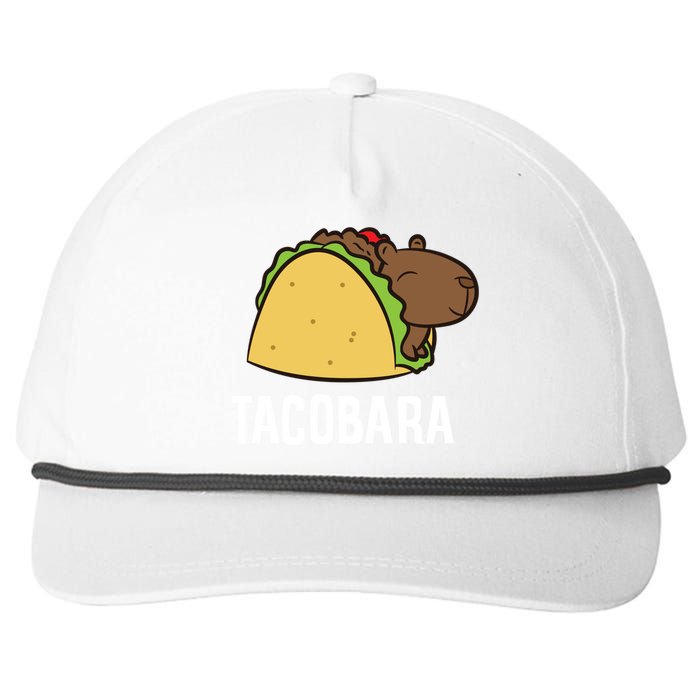 Tacobara Funny Capybara Tacos Snapback Five-Panel Rope Hat