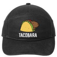 Tacobara Funny Capybara Tacos 7-Panel Snapback Hat