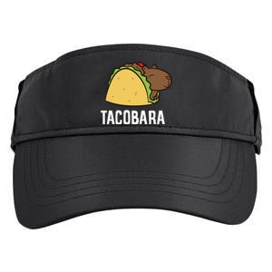 Tacobara Funny Capybara Tacos Adult Drive Performance Visor