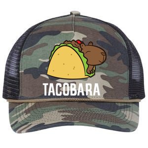 Tacobara Funny Capybara Tacos Retro Rope Trucker Hat Cap