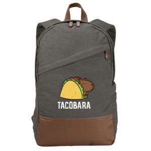 Tacobara Funny Capybara Tacos Cotton Canvas Backpack