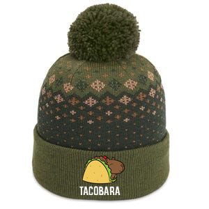 Tacobara Funny Capybara Tacos The Baniff Cuffed Pom Beanie