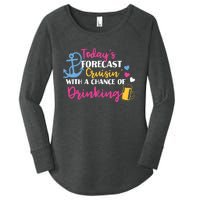 Todays Forecast Cruising With A Chance Of Drinking Funny Women's Perfect Tri Tunic Long Sleeve Shirt