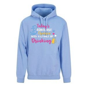 Todays Forecast Cruising With A Chance Of Drinking Funny Unisex Surf Hoodie