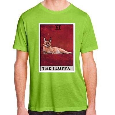 The Floppa Caracal Cat Tarot Card Funny Meme Adult ChromaSoft Performance T-Shirt