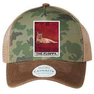 The Floppa Caracal Cat Tarot Card Funny Meme Legacy Tie Dye Trucker Hat