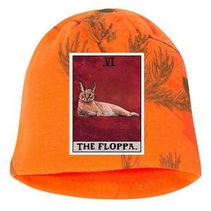 The Floppa Caracal Cat Tarot Card Funny Meme Kati - Camo Knit Beanie