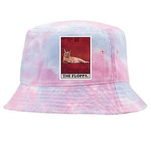 The Floppa Caracal Cat Tarot Card Funny Meme Tie-Dyed Bucket Hat