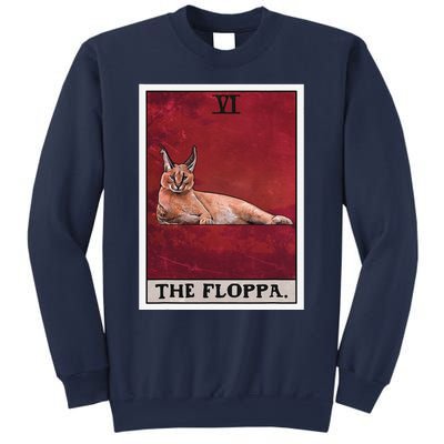 The Floppa Caracal Cat Tarot Card Funny Meme Sweatshirt