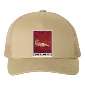 The Floppa Caracal Cat Tarot Card Funny Meme Yupoong Adult 5-Panel Trucker Hat