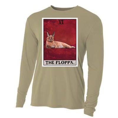 The Floppa Caracal Cat Tarot Card Funny Meme Cooling Performance Long Sleeve Crew