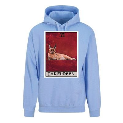 The Floppa Caracal Cat Tarot Card Funny Meme Unisex Surf Hoodie