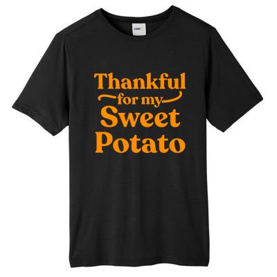 Thanksgiving For Couples Sweet Potato Yam Set Tall Fusion ChromaSoft Performance T-Shirt