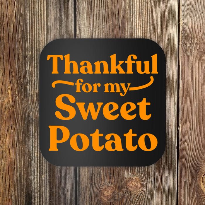 Thanksgiving For Couples Sweet Potato Yam Set Coaster