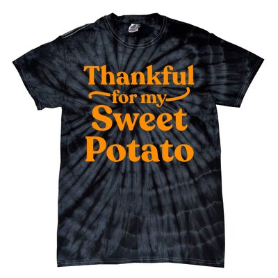 Thanksgiving For Couples Sweet Potato Yam Set Tie-Dye T-Shirt