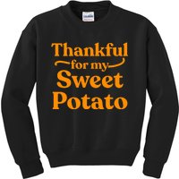 Thanksgiving For Couples Sweet Potato Yam Set Kids Sweatshirt