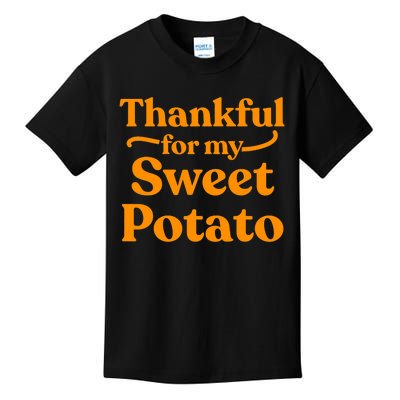 Thanksgiving For Couples Sweet Potato Yam Set Kids T-Shirt