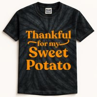 Thanksgiving For Couples Sweet Potato Yam Set Kids Tie-Dye T-Shirt