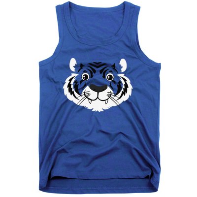 Tiger Face Costume Cute Easy Animal Halloween Gift Tank Top