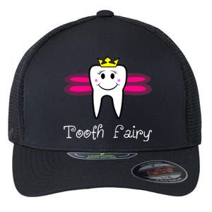 Tooth Fairy Cute Dental Hygienist Dentist Meaningful Gift Flexfit Unipanel Trucker Cap