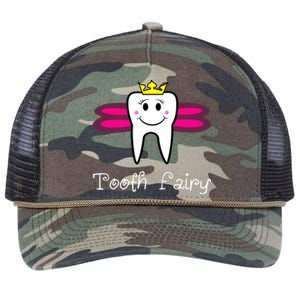 Tooth Fairy Cute Dental Hygienist Dentist Meaningful Gift Retro Rope Trucker Hat Cap