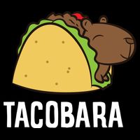 Tacobara Funny Capybara Tacos Stripe Pom Pom Beanie