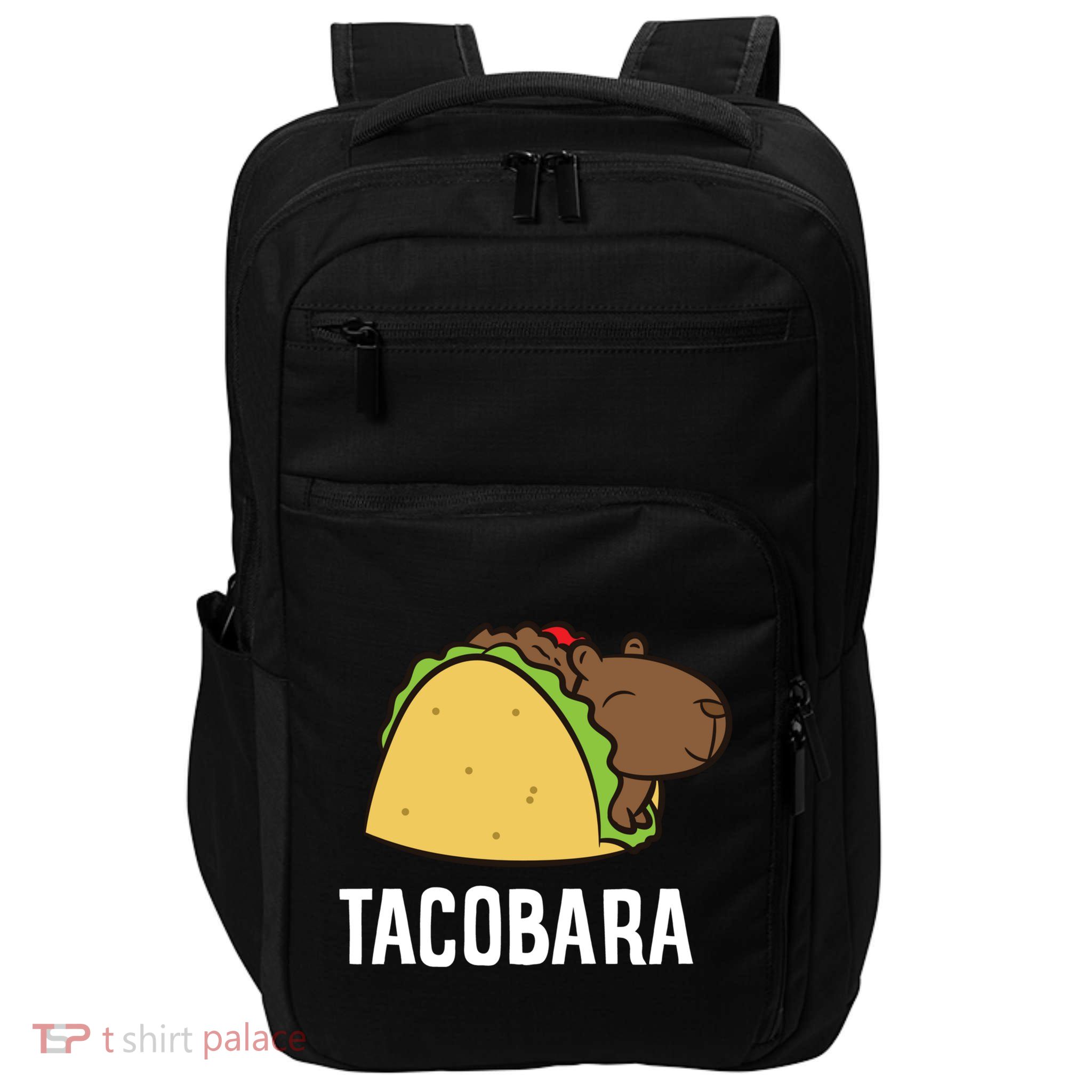 Tacobara Funny Capybara Tacos Impact Tech Backpack