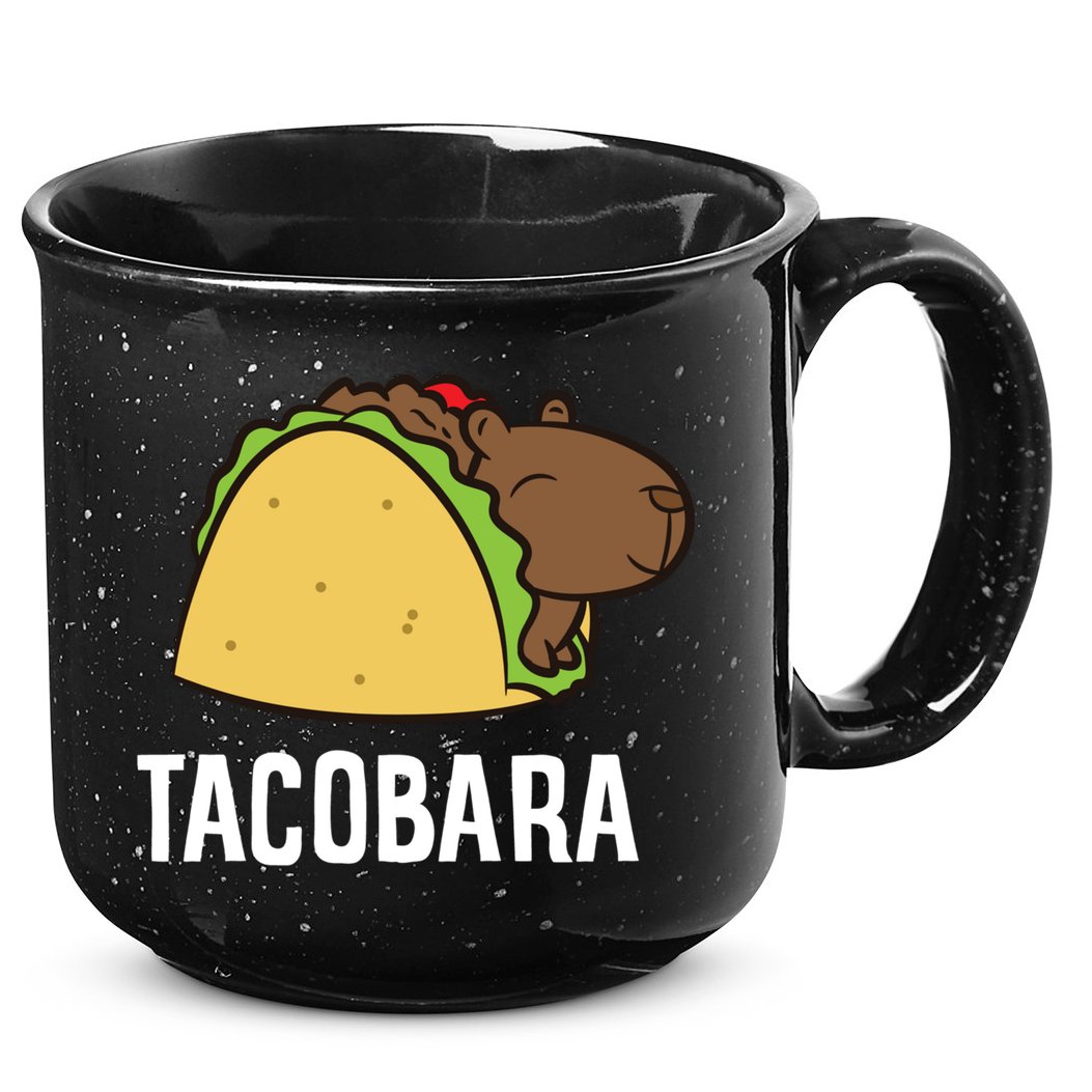 Tacobara Funny Capybara Tacos 15oz Campfire Ceramic Mug