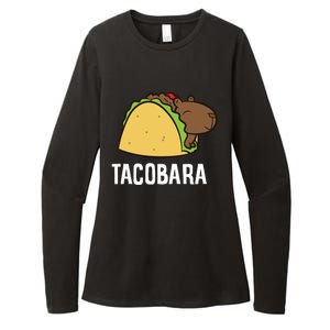 Tacobara Funny Capybara Tacos Womens CVC Long Sleeve Shirt