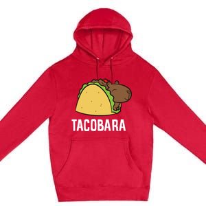 Tacobara Funny Capybara Tacos Premium Pullover Hoodie