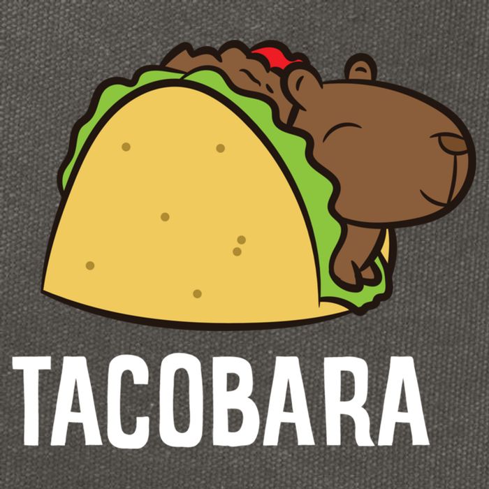 Tacobara Funny Capybara Tacos Cotton Canvas Backpack