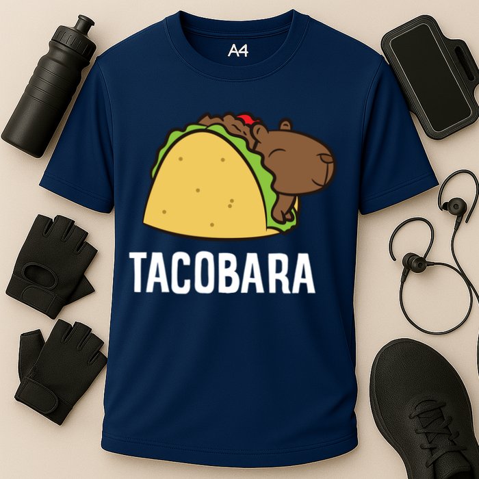 Tacobara Funny Capybara Tacos Cooling Performance Crew T-Shirt