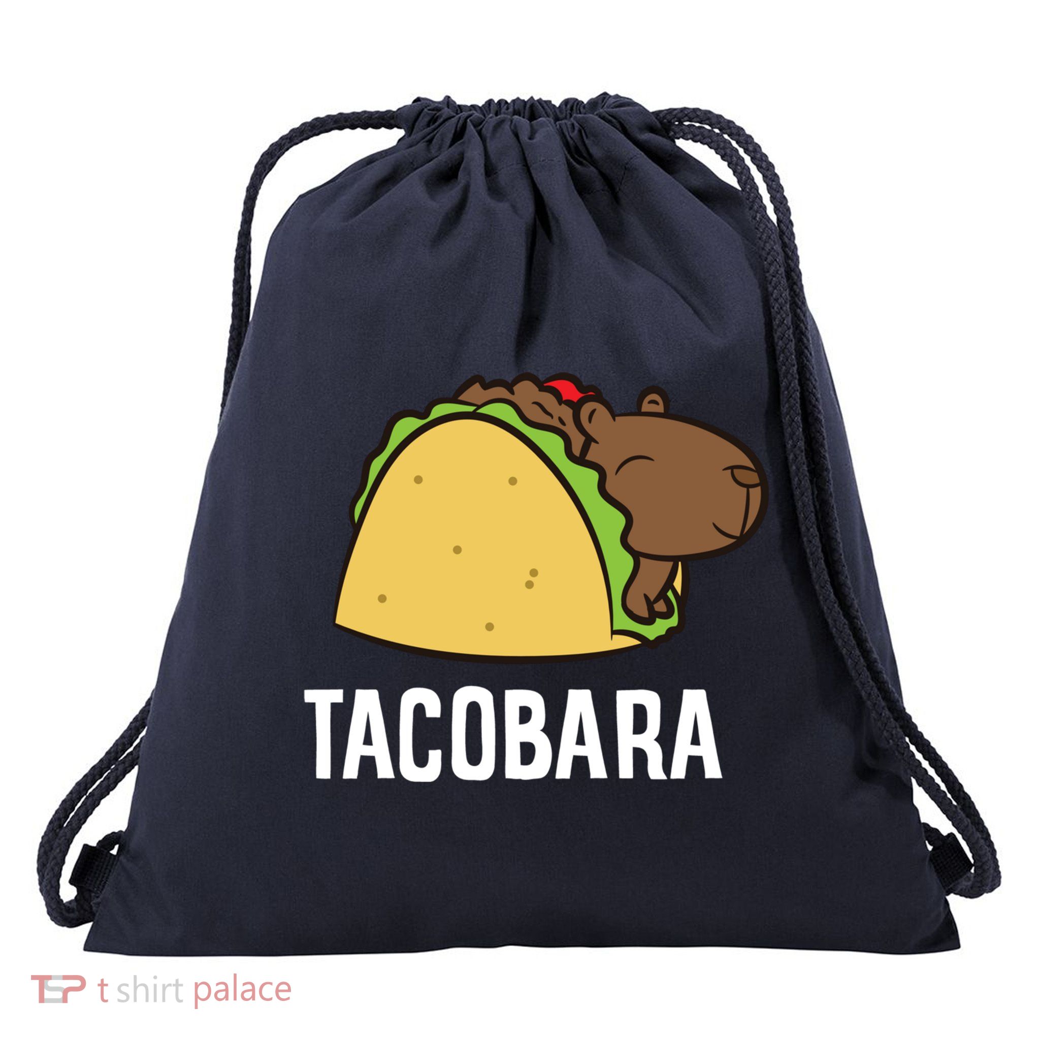 Tacobara Funny Capybara Tacos Drawstring Bag