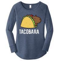 Tacobara Funny Capybara Tacos Women's Perfect Tri Tunic Long Sleeve Shirt