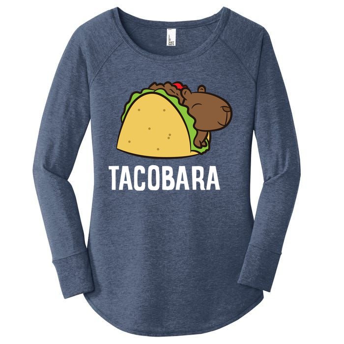 Tacobara Funny Capybara Tacos Women's Perfect Tri Tunic Long Sleeve Shirt