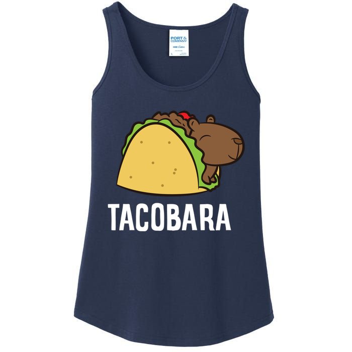 Tacobara Funny Capybara Tacos Ladies Essential Tank