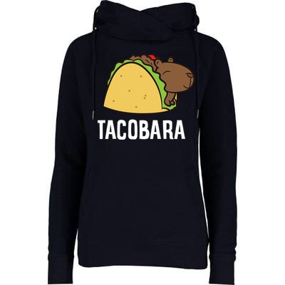 Tacobara Funny Capybara Tacos Womens Funnel Neck Pullover Hood
