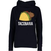 Tacobara Funny Capybara Tacos Womens Funnel Neck Pullover Hood