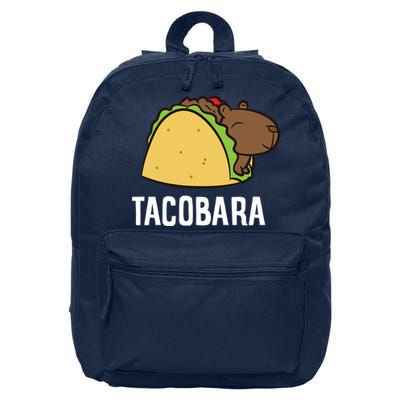 Tacobara Funny Capybara Tacos 16 in Basic Backpack