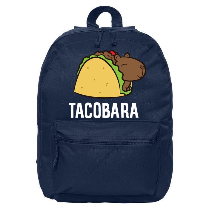 Tacobara Funny Capybara Tacos 16 in Basic Backpack