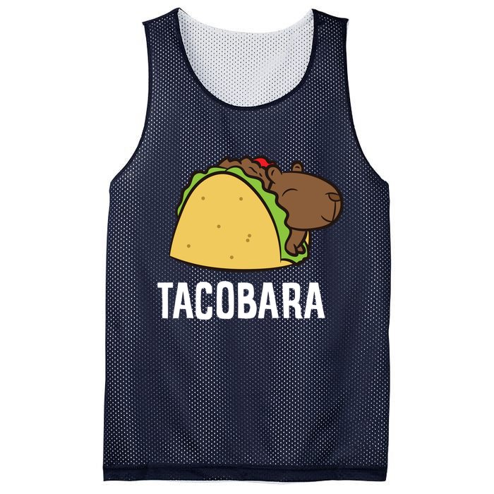 Tacobara Funny Capybara Tacos Mesh Reversible Basketball Jersey Tank