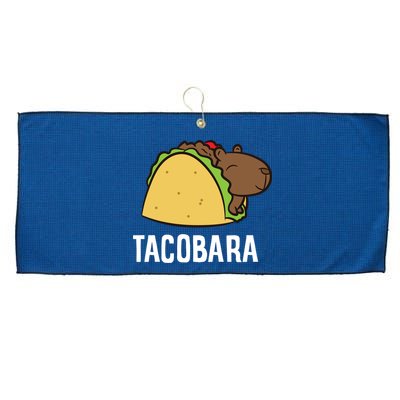 Tacobara Funny Capybara Tacos Large Microfiber Waffle Golf Towel