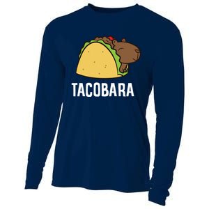 Tacobara Funny Capybara Tacos Cooling Performance Long Sleeve Crew